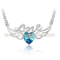 Sell crystal heart necklace