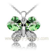 Sell crystal butterfly necklace