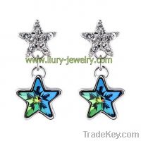 Sell crystal star earring