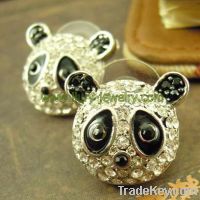 Sell crystal panda earring