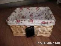 Sell  willow basket with linind