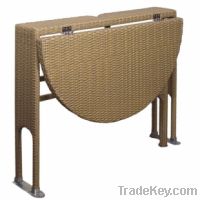 Foldable Rattan Dining Table