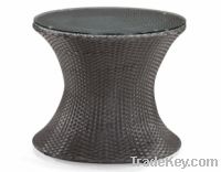 Round Rattan Dining Table