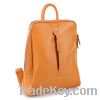 Simple and stylish portable shoulder leather handbag(orange)