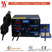 Sell 2 in 1 hot air SMD rework station YIHUA 862D+