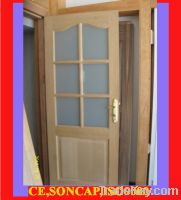 Sell wooden door with glass door