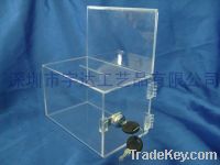 Sell acrylic donation box, acrylic collection box, acrylic money box