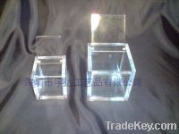 Sell acrylic box with hinged cover