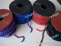 Sell Colorized Metal Bead Chain In Spool For Decoration