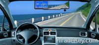 car rearview mirror+bluetooth+gps+DVR+radar detector+reversing camera