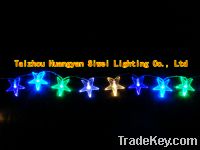 Sell christmas LED light chain with star decoration, color changin LED