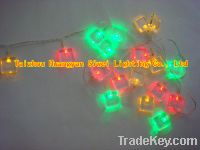 Sell LED string light with ice square decoration, multicolor LED