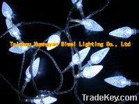 Sell christmas light chain with pine cone decoration, white LED