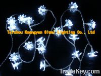 Sell LED light chain with flower decoration, white LED
