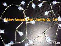 sell LED light chain with cherry decoration, white LED