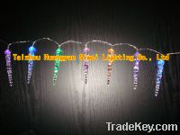 Sell LED light chain with icicle decoration, color changing LED