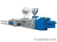 Sell PC, PP wave-form corrugated sheet(board) extrusion line