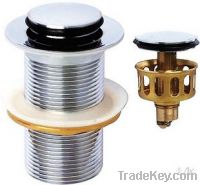 Sell brass waste pop up wash basin with filter basket