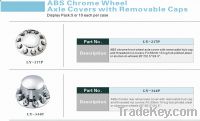 Sell ABS chrome wheel axle covers with removable caps