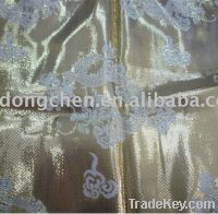 Sell silk metallic fabric