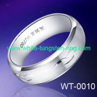 Sell Happy White Tungsten Wedding Band Newest Style Hot Sales