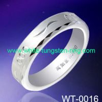 Sell Fashionest White Tungsten Ring Handmade Wedding Ring New