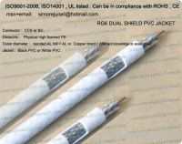 Sell rg6 Dual-shield coaxial cable/coax cable/catv cable