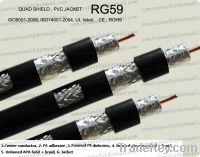 Sell RG59 Quad-shield  Coax cable/coaxial cable/catv cable/ccs/cu
