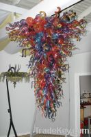 Fabulous Hand Blown Art Glass Ceiling Chandelier