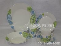 12/16/18/20/24/30 pcs white porcelain dinner set