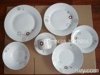 Sell white porcelain dinnerware, dinner set