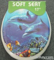 Toilet Seat - Printed Soft Toilet Seat with Cover