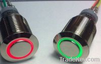 16mm momentary push button, push button lock, lighted momentary switch