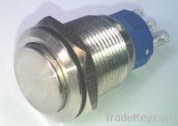 vandal resistant metal push button switch