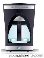 Sell newest coffee maker with stainless steel decoration