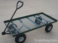Flat Bed Four-wheel Garden Metal Wagon Carts TC4206