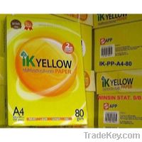 Sell Ik Yellow  A4 Copy Paper 80gsm, 75gsm, 70gsm