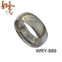 Sell 8mm Damascus style Tungsten Wedding Rings WRY-889