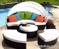 Sell rattan sun bed TC-16