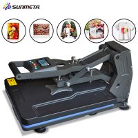Sunmeta 40x50cm Heat Press Machine For T-Shirts Sublimation Printing With Hydraulic Pump