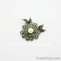 Sell alloy  Brooches with pearl