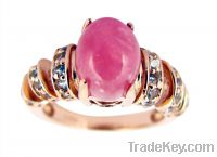 2011 YCR1119 fashion rhodochrosite rings 925 silver