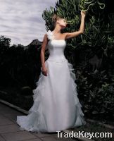 Sell Lovely Princess One Shoulder Satin  floor-length Wedding Dress