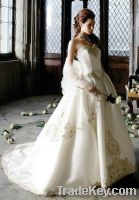 Sell lovely Princess Cathedral train satin embroidery wedding dress