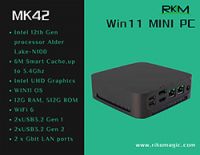 RKM MK42 12th Gen Processor Alder Lake-N100 Win 11 MINI PC with WIFI6