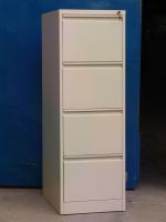 Sell Four Drawer File Cabinet A4 Black & Silver for Use at Home or Office