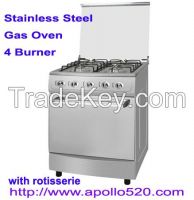 Sell 24 Free-standing Gas Single Oven with Range Stainless Steel