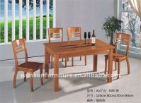 Rubber wood fix dining  tabel