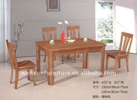 solid wood rectangle dining table