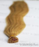 Sell indian remy  pre bonded hair extensions